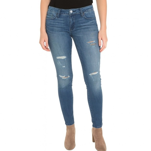 Abercrombie & Fitch Denim - Abercrombie &‎ Fitch Super Skinny Distressed Dark Wash Jeans